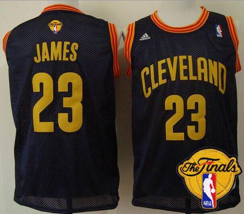 Cavaliers #23 LeBron James Navy Blue CavFanatic The Finals Patch