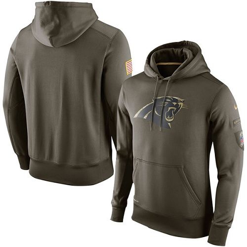 Men’s Carolina Panthers Nike Olive Salute To Service KO Performance ...