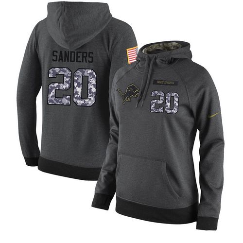 NFL Women’s Nike Detroit Lions #20 Barry Sanders Stitched Black ...
