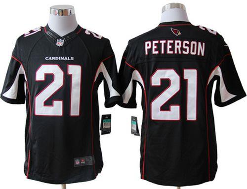 Nike Cardinals #21 Patrick Peterson Black Alternate Men’s Embroidered ...