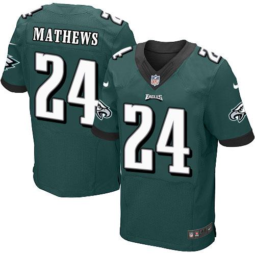 Nike Eagles #24 Ryan Mathews Midnight Green Team Color Men’s Stitched ...