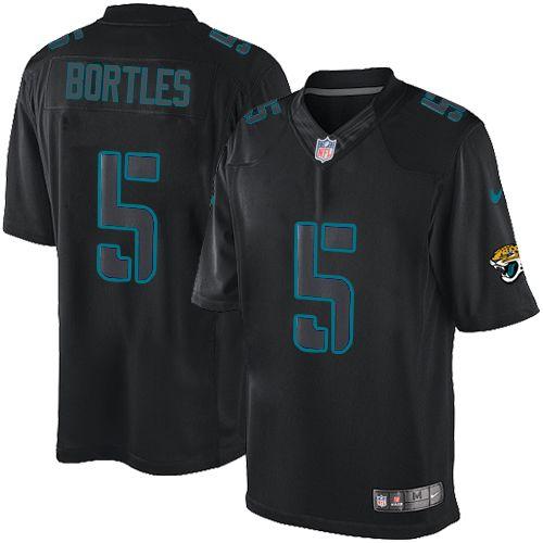 Nike Jaguars 5 Blake Bortles Black Men’s Stitched Nfl Impact Limited Jersey