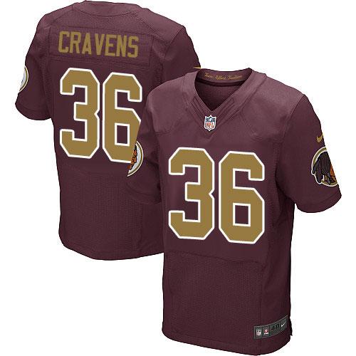 Nike Redskins #36 Su’a Cravens Burgundy Red Alternate Men’s Stitched ...